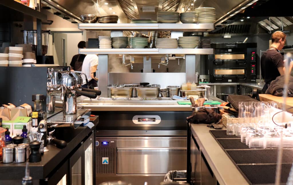 Adande cassette fridge drawer in open kitchen