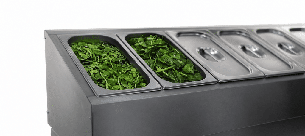 Top of adande saladette unit